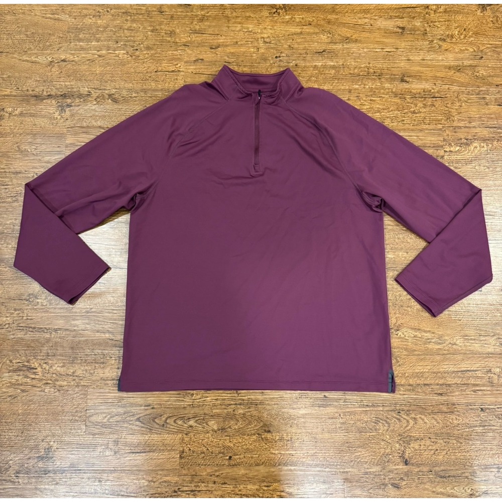 Rhone Red Session Performance 1/4 Zip Golf Pullover Sweatshirt Sweater Men's XL - Picture 2 of 10